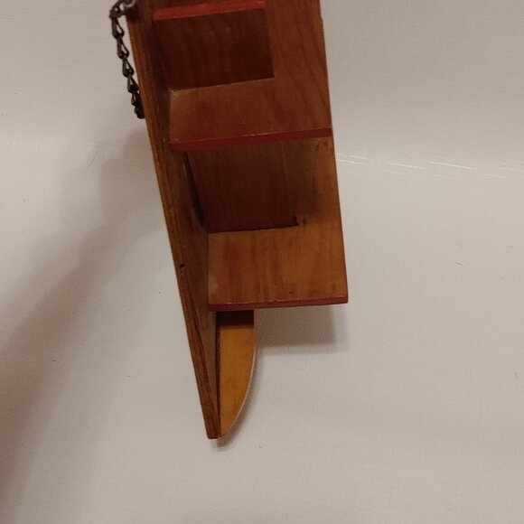 NAUTICAL Sailboat Trinket Shelf Miniature Storage Shelf Wall Hanging Han… - Picture 5 of 5